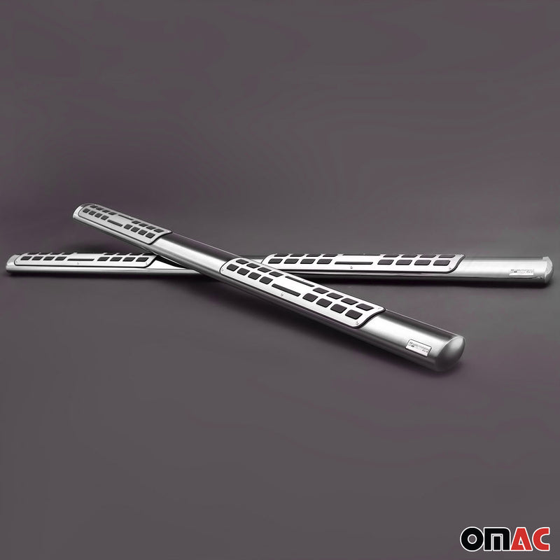Marchepieds Latéraux pour Kia Sportage 2010-2015 Acier Inoxy Argent