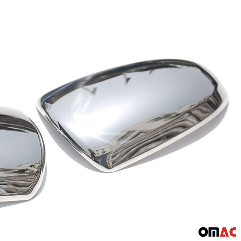 Coques de Rétroviseurs pour Smart Fortwo 2007-2015 en Acier Chromé Argent