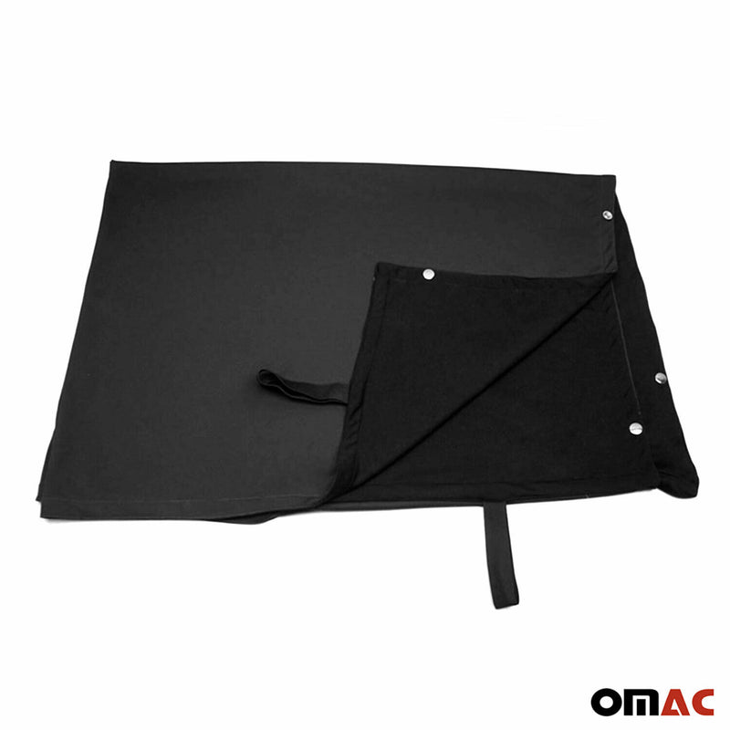 Rideaux pare-soleil magnétique pour VW Caddy 2003-2015 Noir Tissu