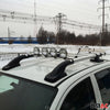 KIT Barres de toit trans+long pour VW Amarok 2010-2024 Aluminium Gris