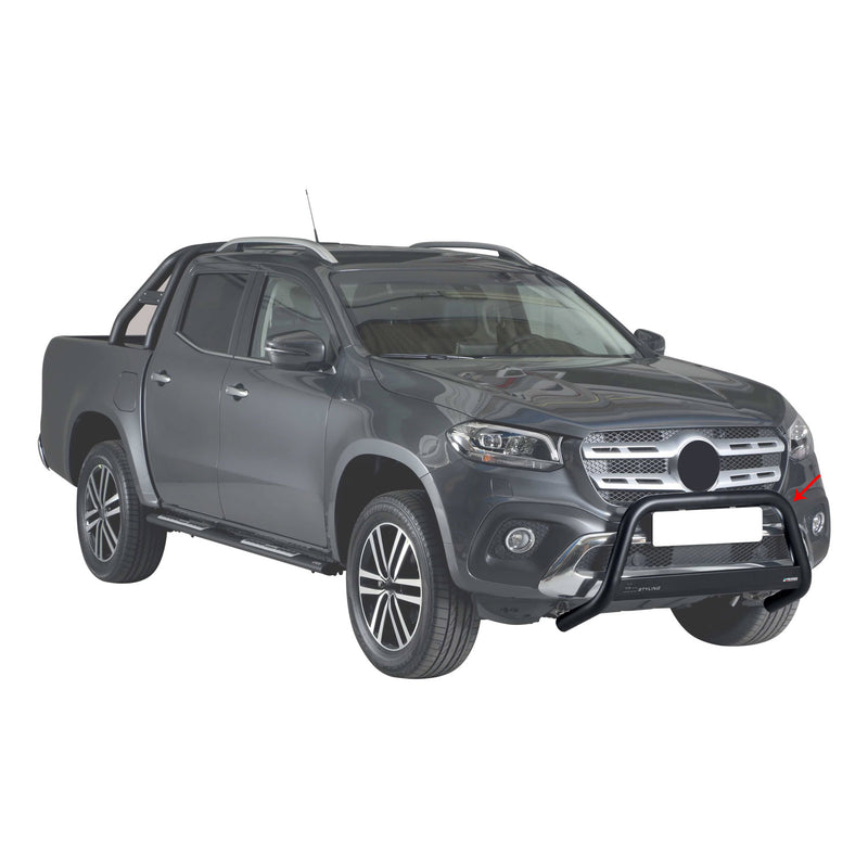 Pare-buffle Avant pour Mercedes Classe X 2017-2020 63 mm en Acier Noir