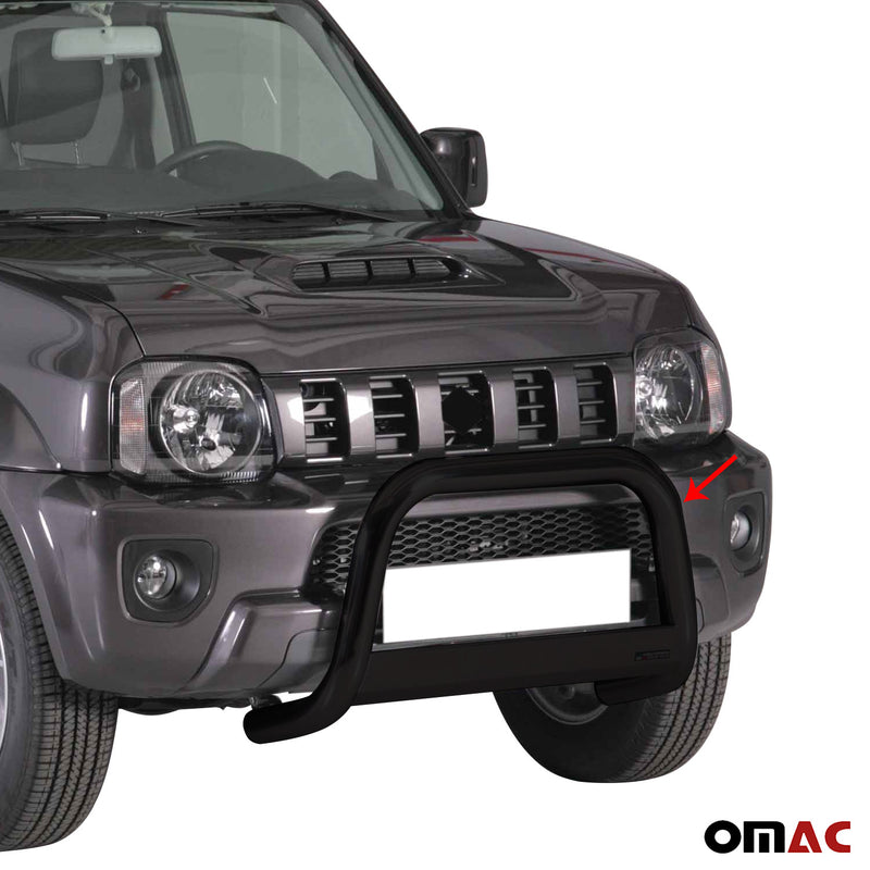 Pare-buffle Avant pour Suzuki Jimny 2012-2017 63 mm en Acier Noir