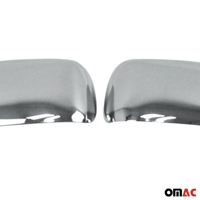 Coques de Rétroviseurs pour Toyota RAV4 II 2000-2006 en Acier Chromé Argent