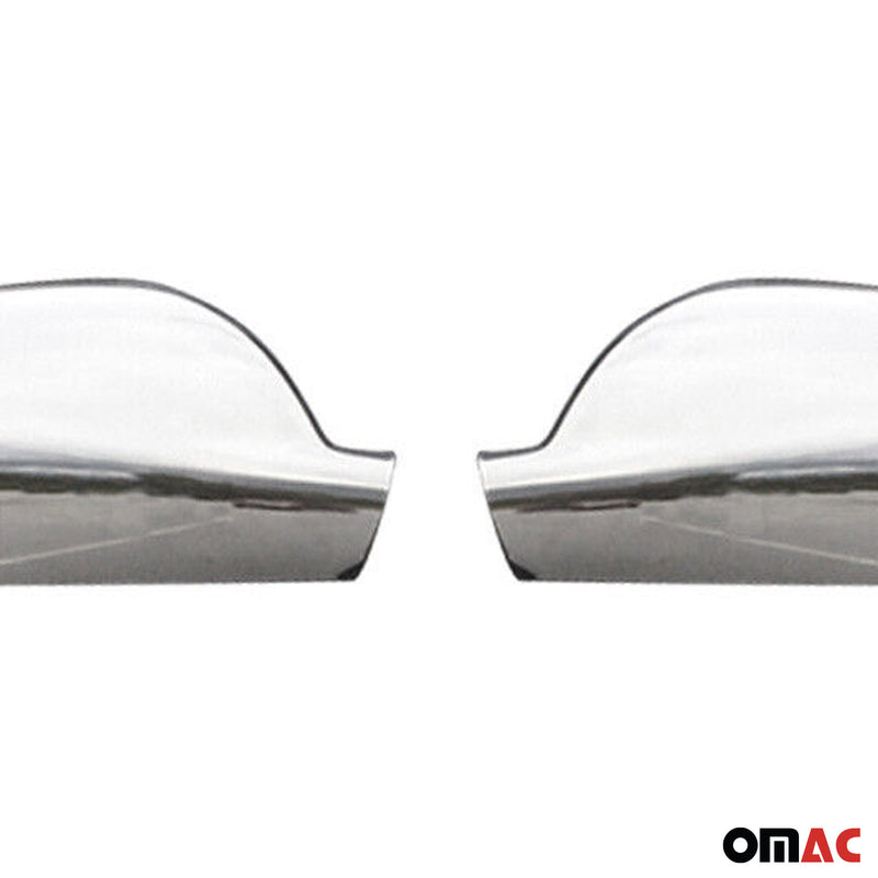 Coques de Rétroviseurs pour Peugeot 407 2004-2010 en Acier Chromé Argent