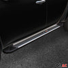 Marchepieds Latéraux pour Dodge Nitro 2006-2012 Noir Gris Aluminium 2Pcs