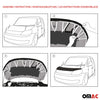 Protège Capot pour Dacia Lodgy 2012-2021 Masque de voiture vinyle Noir