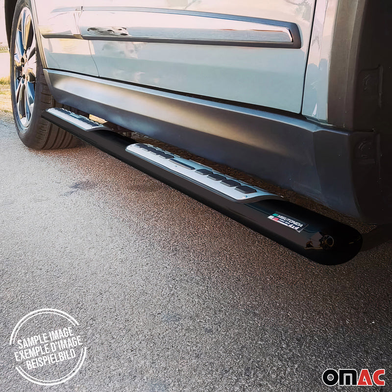 Marchepieds Latéraux pour Kia Sportage 2010-2015 Acier Inoxydable Noir
