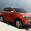 Coques de Rétroviseurs pour Kia Sportage 2010-2015 en Acier Chromé Argent