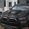 Déflecteur de Capot pour Toyota Hilux 2020-2024 en ABS Noir 3 Pcs