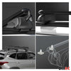 Barres de toit Transversales pour Lexus NX 2020-2021 Aluminium Noir TÜV ABE