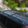 Kit Barres de toit pour VW T5 T6 Transporter L2 Empattement Long Noir 4x