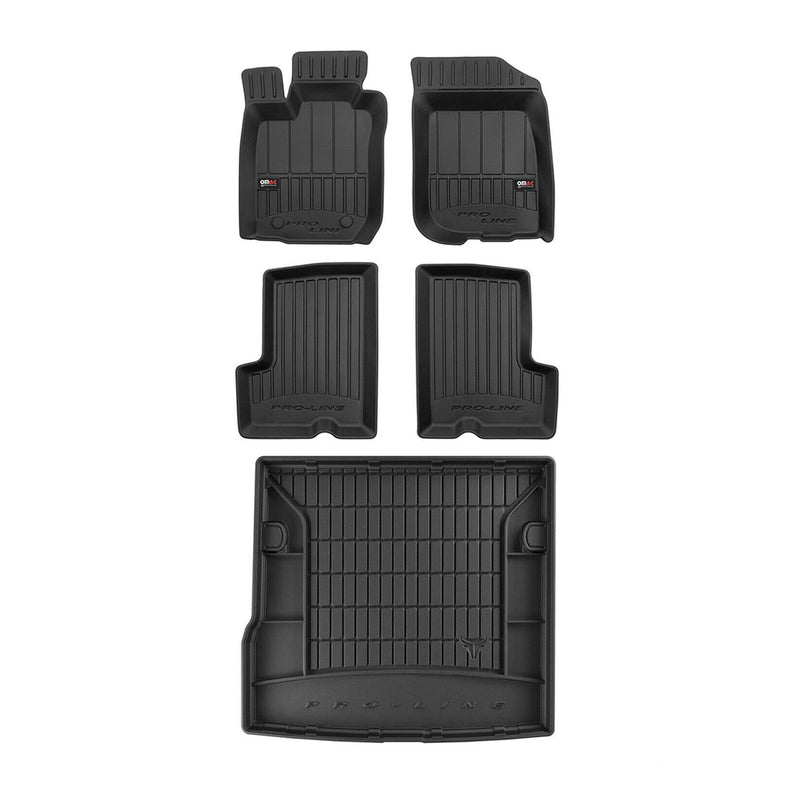 Kit Tapis de Sol et Coffre pour Dacia Duster 2010-2018 TPE Noir