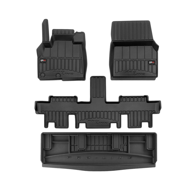 Kit Tapis de Sol et Coffre pour Renault Espace 2002-2014 TPE Noir