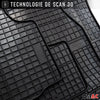 Tapis de Sol pour Jeep Renegade 2014-2018 Caoutchouc Noir