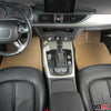 Tapis de sol pour Audi A8 antidérapants en caoutchouc Beige 5 Pcs