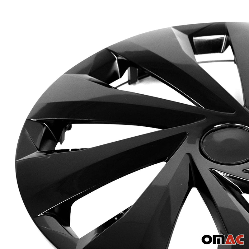 Jeu Enjoliveurs de Roue pour Peugeot 2008 15 Pouces 4 Piéces Noir