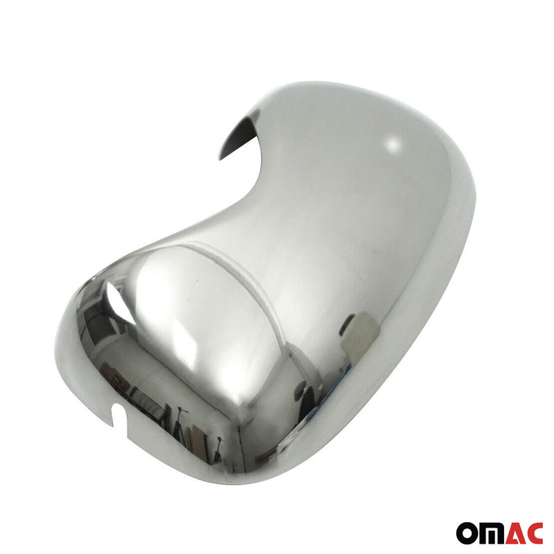 Coques de Rétroviseurs pour Opel Vivaro 2001-2014 en Acier Chromé Argent