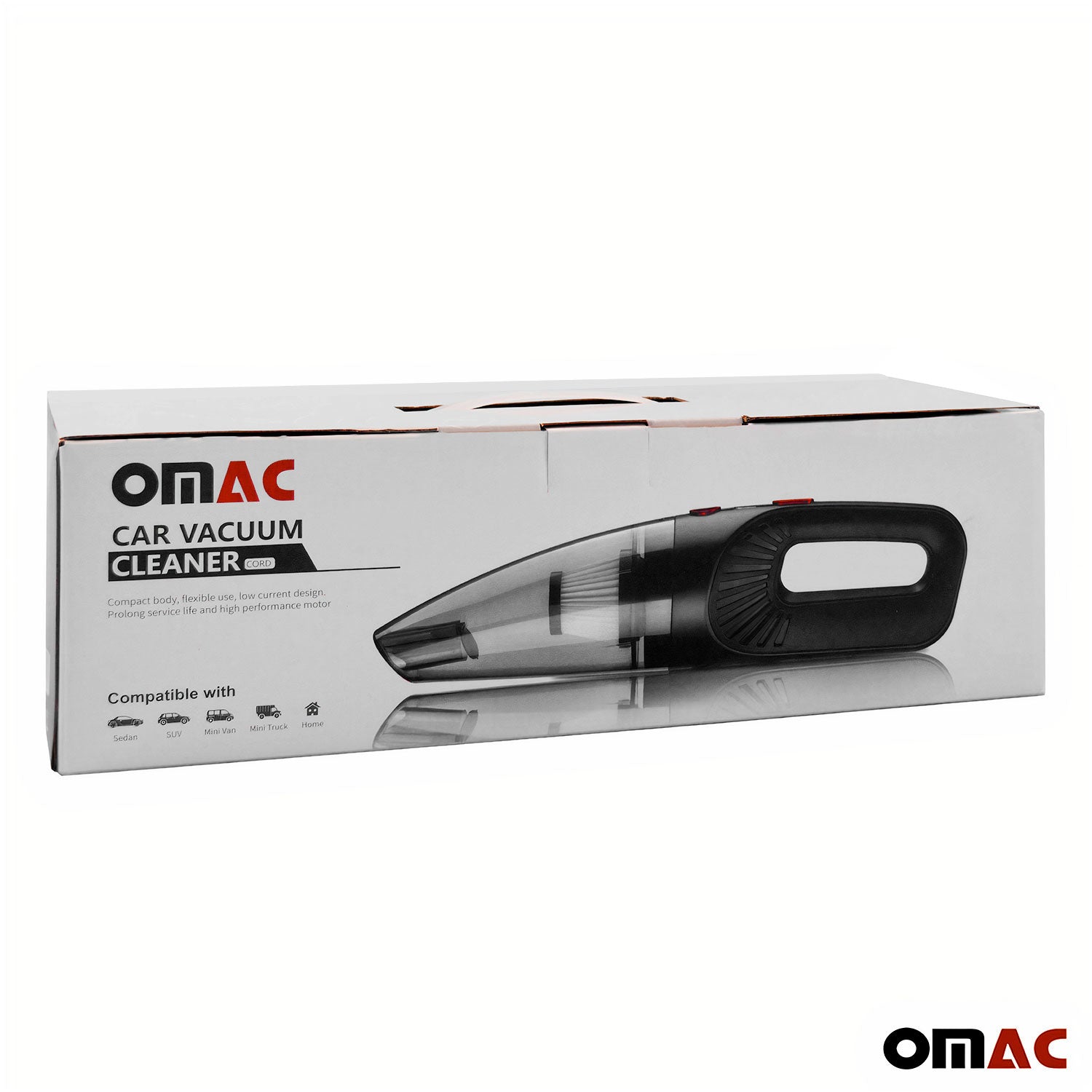 OMAC Aspirateur à Main Voiture Portable 100W Nettoyage Humide et Sec - 2 Filtres HEPA -Avec sac de rangement