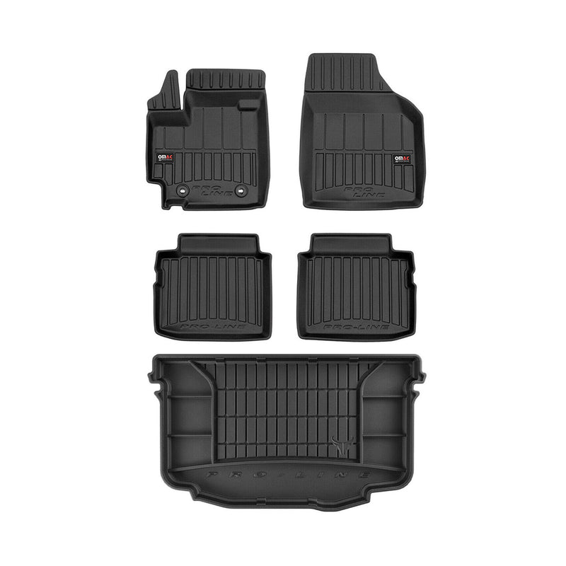 Kit Tapis de Sol et Coffre pour Suzuki Celerio 2014-2020 TPE Noir