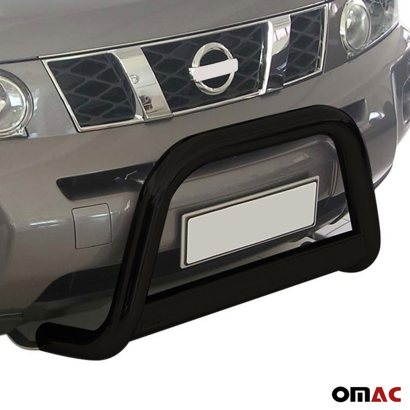 Pare-buffle Avant pour Nissan X-Trail 2007-2010 63 mm en Acier Noir