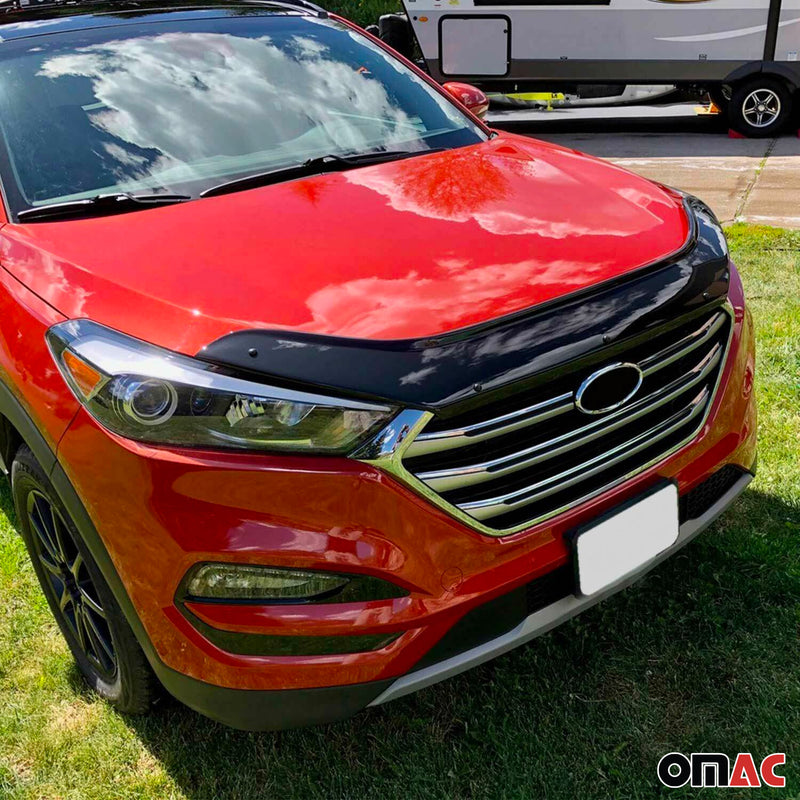 Déflecteur de Capot pour Hyundai Tucson 2015-2021 en Acrylique Noir