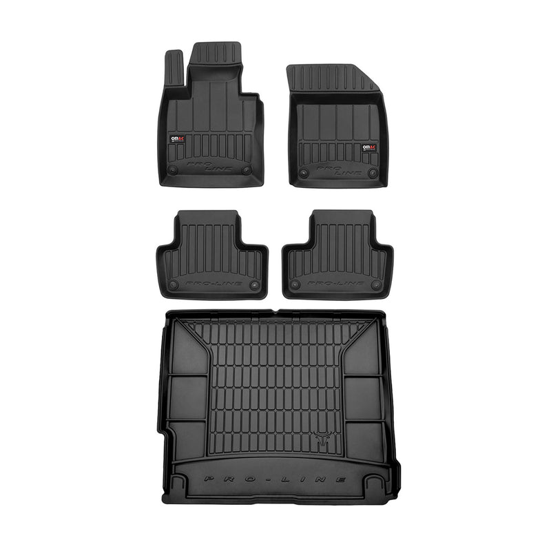 Kit Tapis de Sol et Coffre pour Volvo XC60 2017-2022 TPE Noir