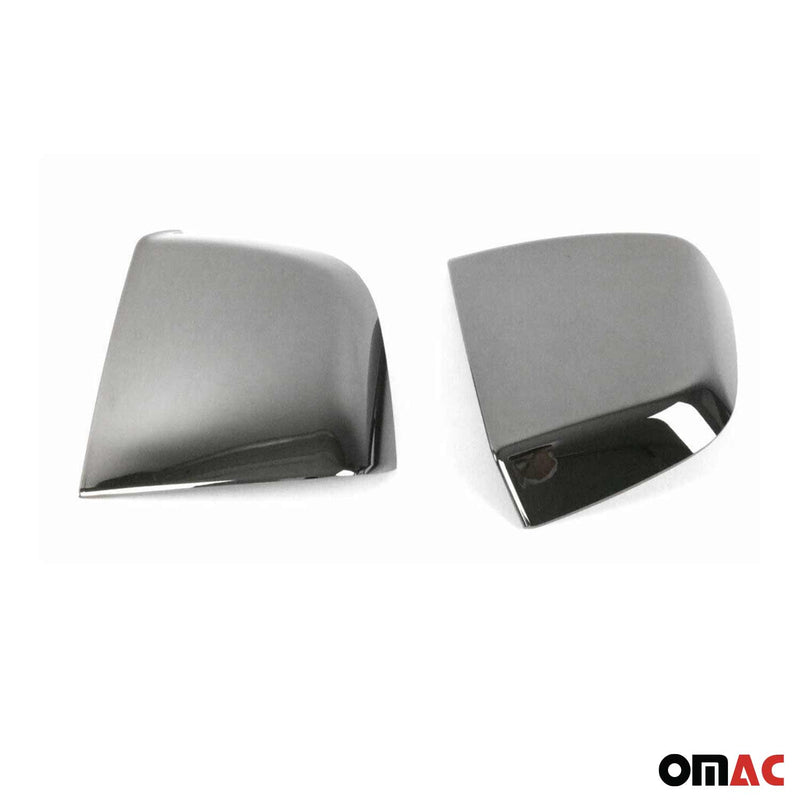 Coques de Rétroviseur pour Fiat Doblo II Combo D 2012-2021 ABS Chromé Foncé 2x