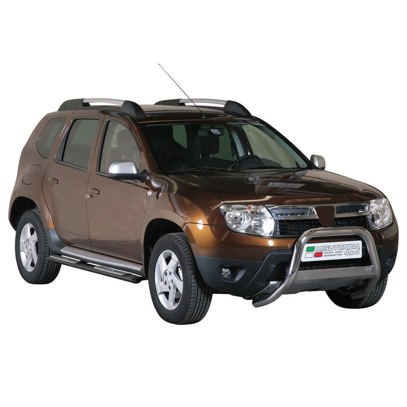 Marchepieds Latéraux pour Dacia Duster 2010-2017 Acier Inoxydable Noir