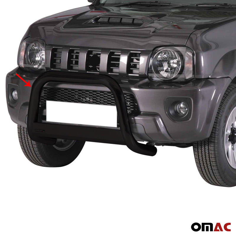 Pare-buffle Avant pour Suzuki Jimny 2012-2017 63 mm en Acier Noir