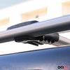 Kit Barres de toit pour Citroen Nemo Peugeot Bipper Fiat Qubo Gris Alu 4x