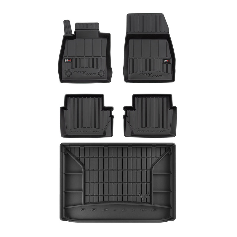 Kit Tapis de Sol et Coffre pour Ford Puma 2019-2022 TPE Noir