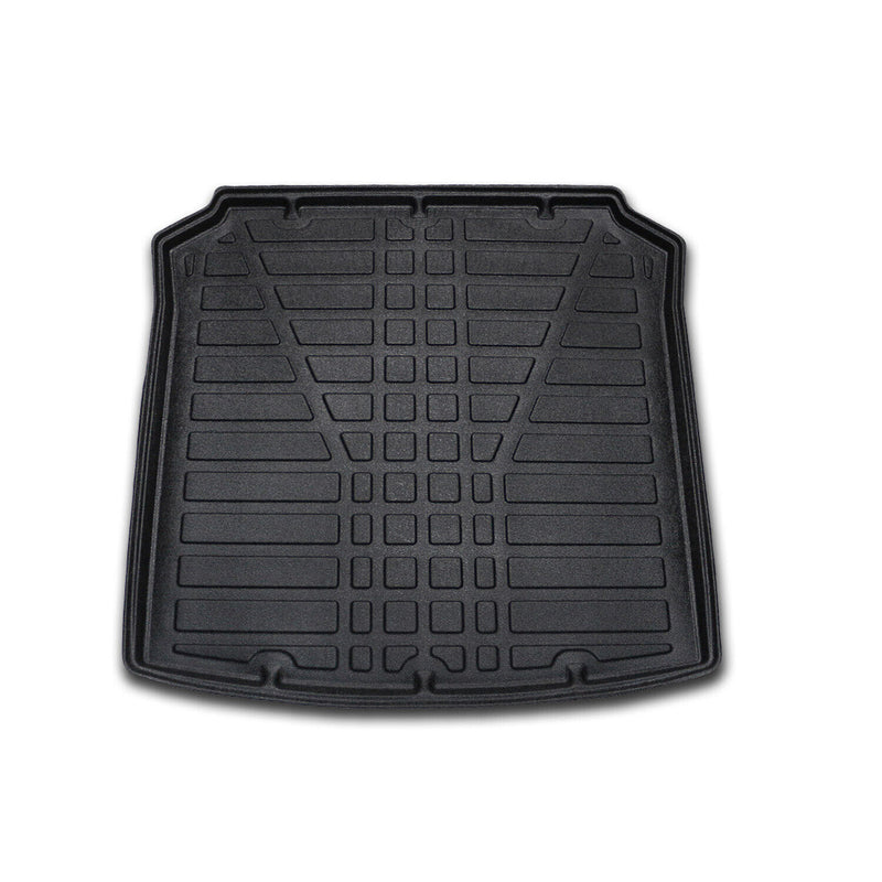 Tapis de Coffre pour Skoda Fabia 2000-2007 Berline en TPE Noir