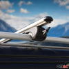 Kit Barres de toit pour Citroen Nemo Peugeot Bipper Gris Alu 4x