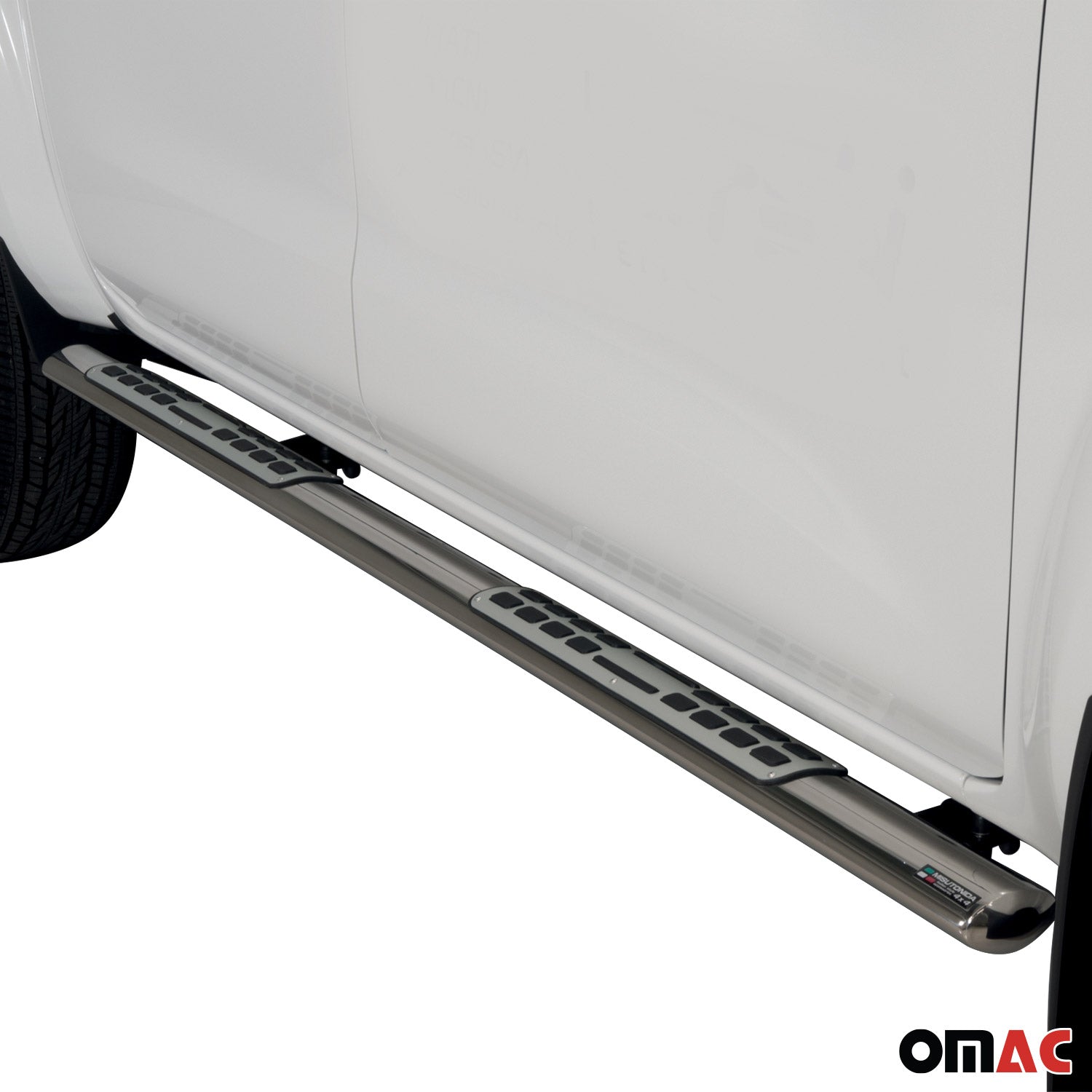 Marchepieds Latéraux pour Renault Alaskan 2017-2021 Acier Inoxydable Argent