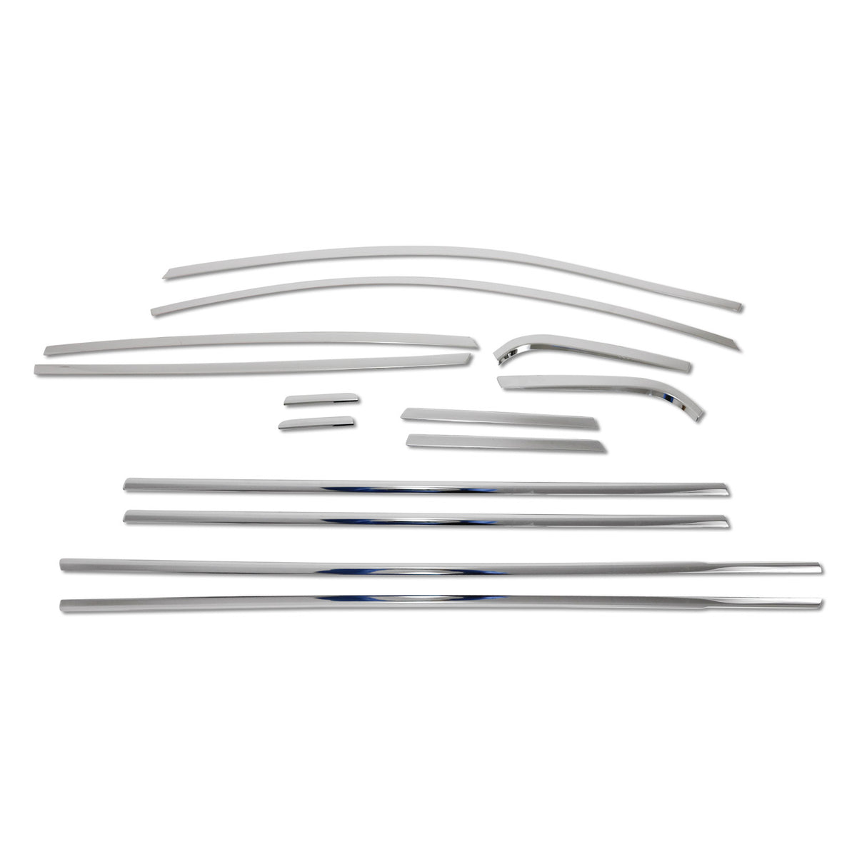 Garniture de Fenêtre pour Hyundai Bayon SUV 2021-2024 Acier Inox Brillant 14x