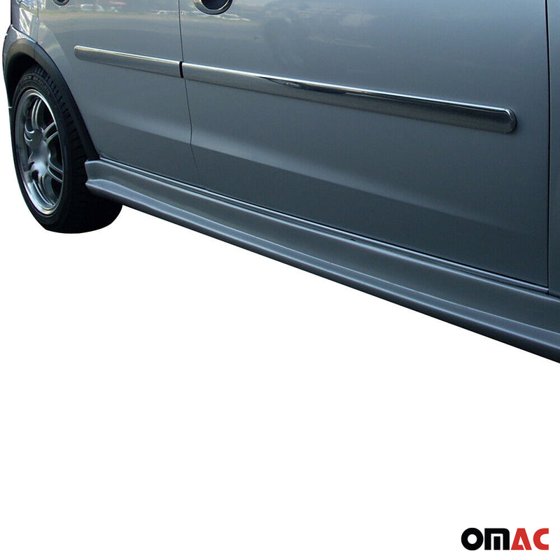 Baguettes de porte pour Ford Focus II 2003-2008 en acier inox chrome
