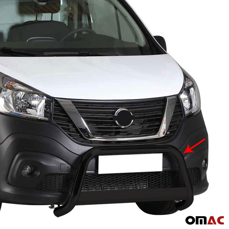 Pare-buffle Avant pour Nissan NV300 2016-2021 63 mm en Acier Noir