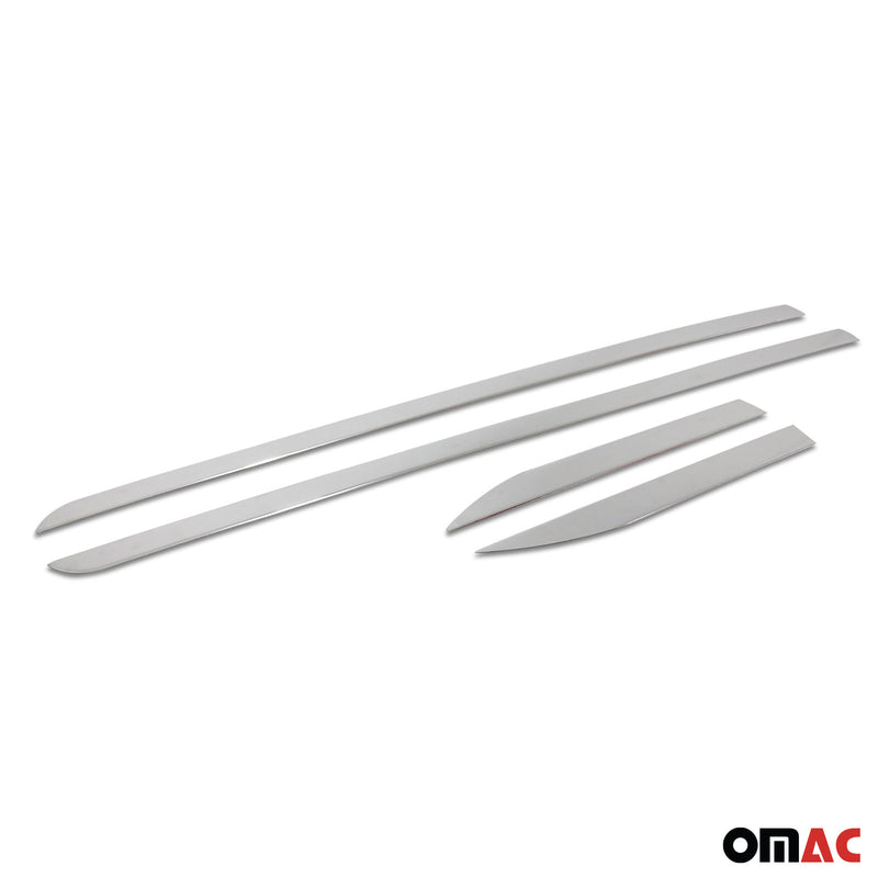 Bandes latérales de porte pour Citroën DS4 2011-2018 4 Pcs en Acier Silver