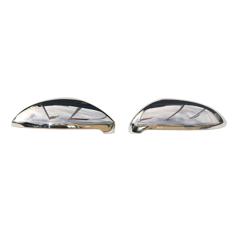 Coques de Rétroviseurs pour VW Golf Sportsvan 2014-2019 en Acier Chromé Argent