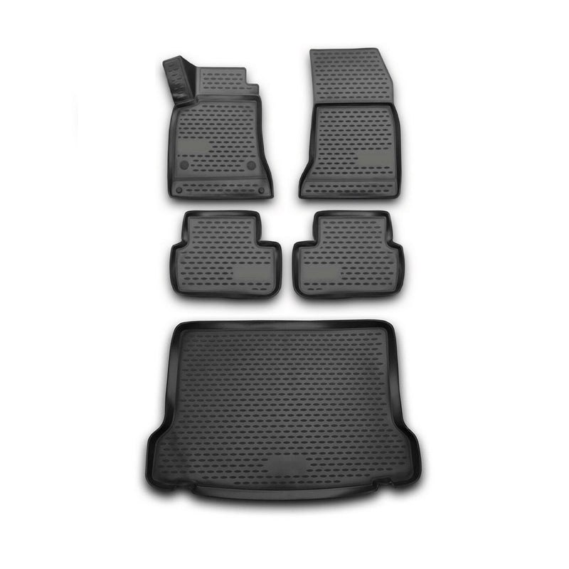 Kit Tapis de sol et coffre pour Mercedes Classe GLA X156 2013-2020 en Caoutchouc