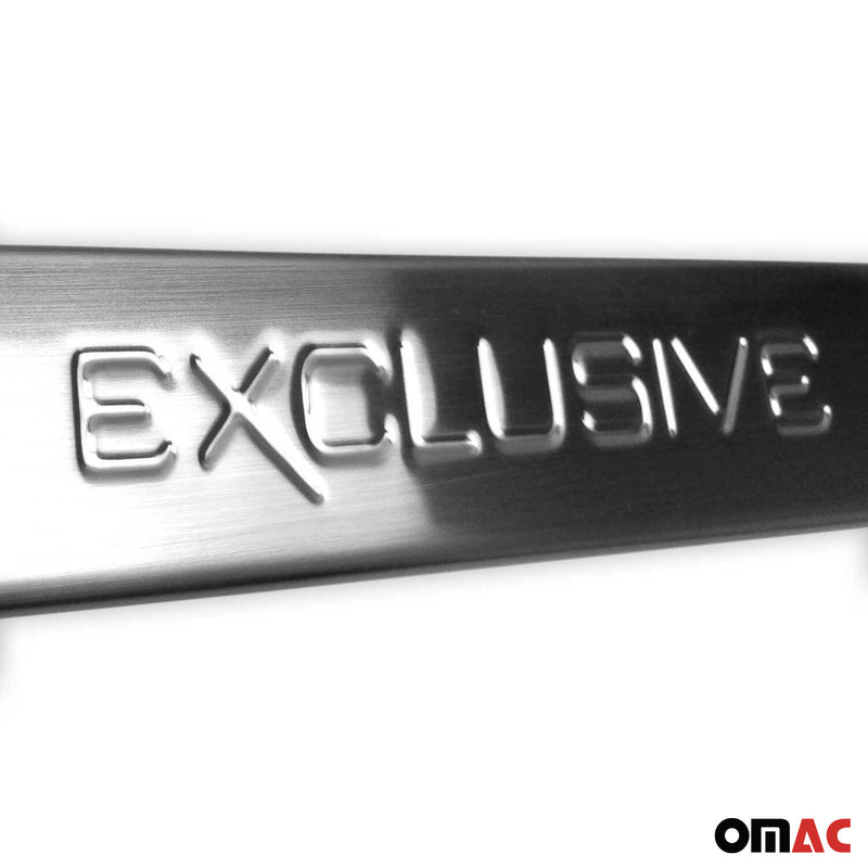 Seuils de porte pour Opel Zafira B 2005-2014 Exclusive en acier inox Chromé