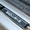 Seuils de porte pour Mitsubishi ASX 2010-2020 Exclusive LED en acier inox Chromé