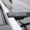 Barres de toit transversales pour Mitsubishi ASX 2010-2021 en Alu noir TÜV ABE