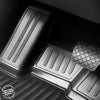 OMAC Tapis de sol pour Mercedes Classe C W205 2014-2021 en caoutchouc Noir