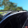 Barres de toit longitudinales pour Jeep Renegade 2014-2024 Aluminium Noir