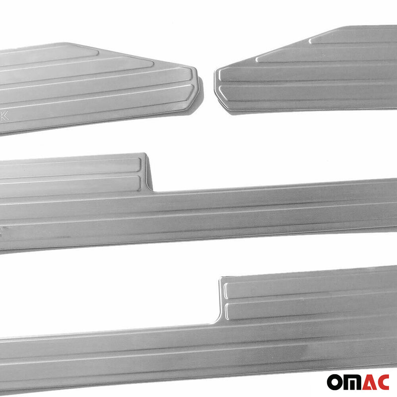 Seuils de porte pour VW Amarok 2010-2020 Wolf Spà©cial en acier inox Chromé