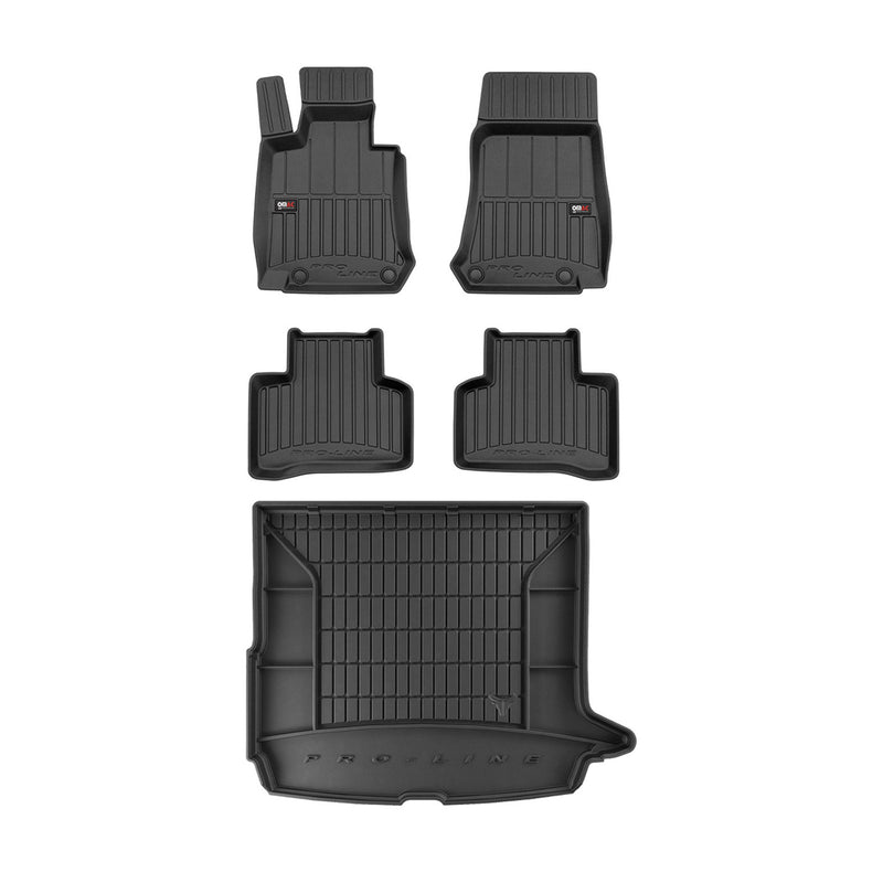 Kit Tapis de Sol et Coffre pour Mercedes EQC 2019-2022 TPE Noir