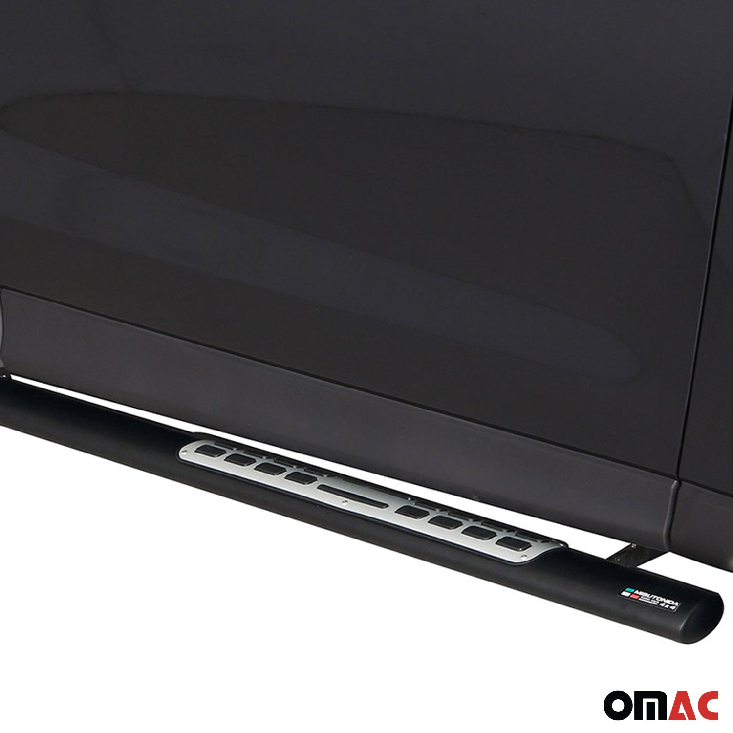 Marchepieds Latéraux pour Subaru Forester IV 2013-2015 Pre-FL Acier Inox Noir 2x