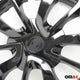 15 Pouces Jeu Enjoliveurs de Roue pour Peugeot 308 4 Piéces Noir
