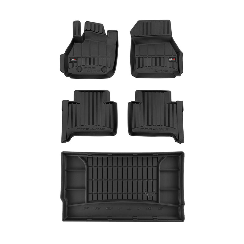 Kit Tapis de Sol et Coffre pour Renault Zoe 2012-2022 TPE Noir